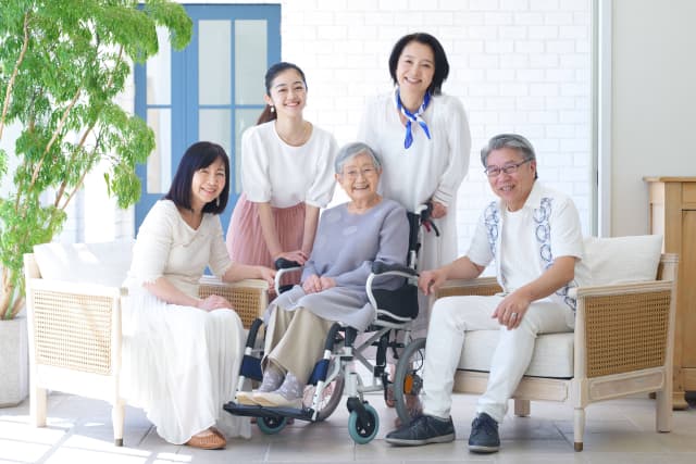 Happy Japanese family